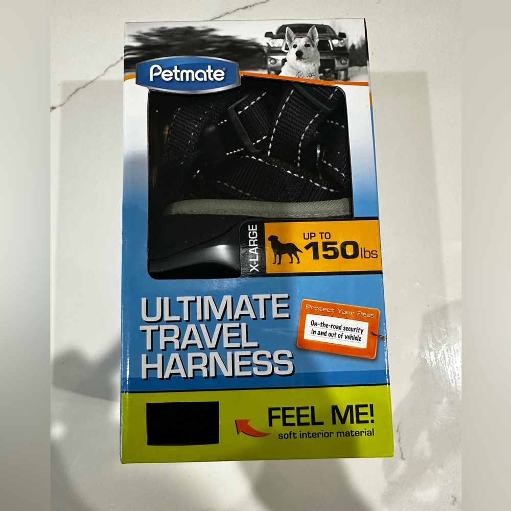 Petmate 11479 The Ultimate Travel Harness for Pets, X-Large, Black